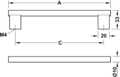 Satin Chrome 10mm Dia. X 160mm Knurled Bar Cupboard Handle 7 Satin Chrome 10mm Dia. X 160mm Knurled Bar Cupboard Handle -Ironmongery Experts Shop 02569632 0.jpg.mst