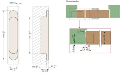 Ceam Bronze 134mm 3D Concealed Hinge 1130 | CI001130BRO00 -Ironmongery Experts Shop 1130 b 1.png.mst