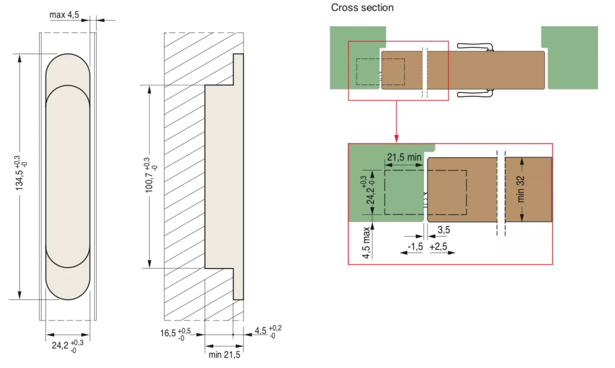 Ceam Matt Nickel 134mm 3D Concealed Hinge 1130 | CI001130NNE00 5 Ceam Matt Nickel 134mm 3D Concealed Hinge 1130 | CI001130NNE00 - Image 3