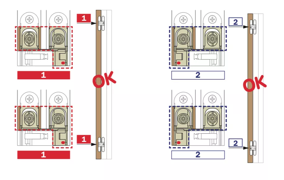 Ceam Matt Nickel 134mm 3D Concealed Hinge 1130 | CI001130NNE00 7 Ceam Matt Nickel 134mm 3D Concealed Hinge 1130 | CI001130NNE00 - Image 5
