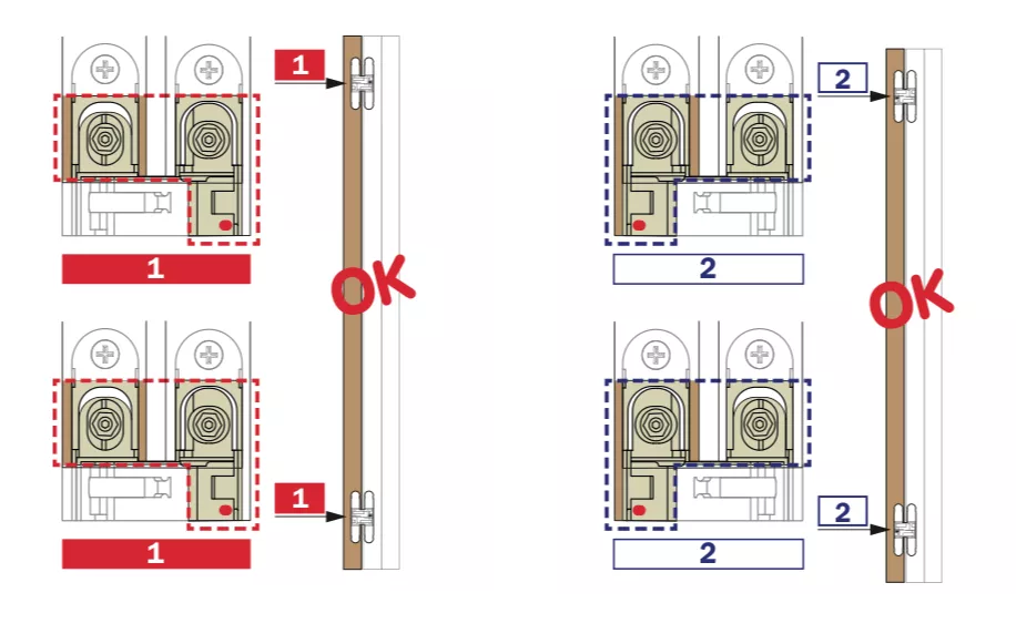 Ceam Satin Brass 134mm 3D Concealed Hinge 1130 | CI001130OSG00 7 Ceam Satin Brass 134mm 3D Concealed Hinge 1130 | CI001130OSG00 - Image 5