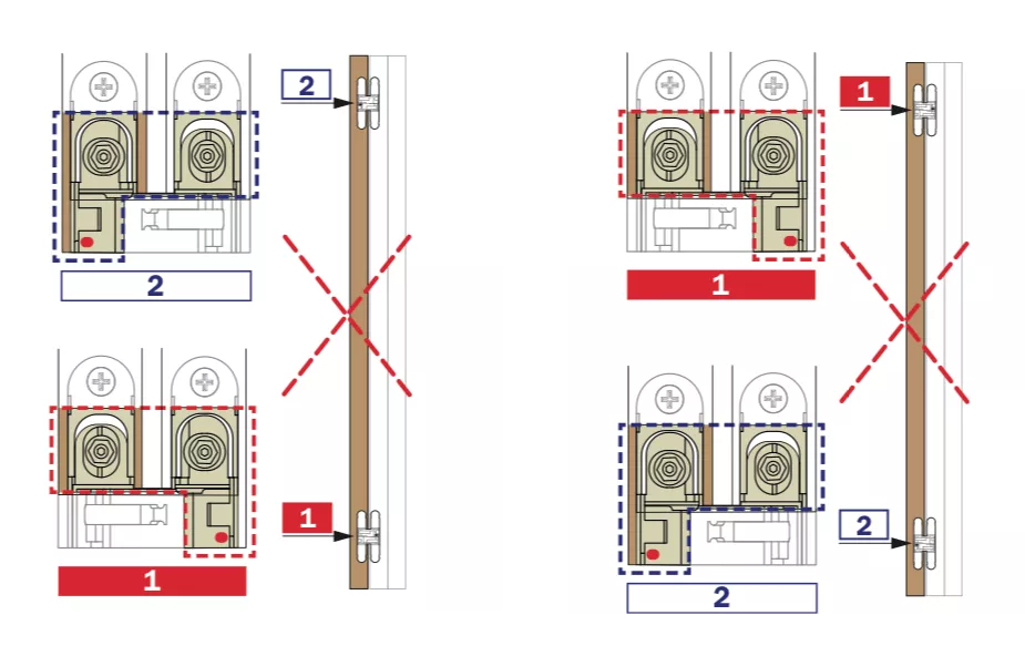 Ceam Satin Brass 134mm 3D Concealed Hinge 1130 | CI001130OSG00 8 Ceam Satin Brass 134mm 3D Concealed Hinge 1130 | CI001130OSG00 - Image 6