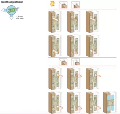 Ceam Matt Black Varnish 160mm 3D Concealed Hinge 1131 | CI001131VNO00 -Ironmongery Experts Shop 1131 g 1 2 1.png.mst