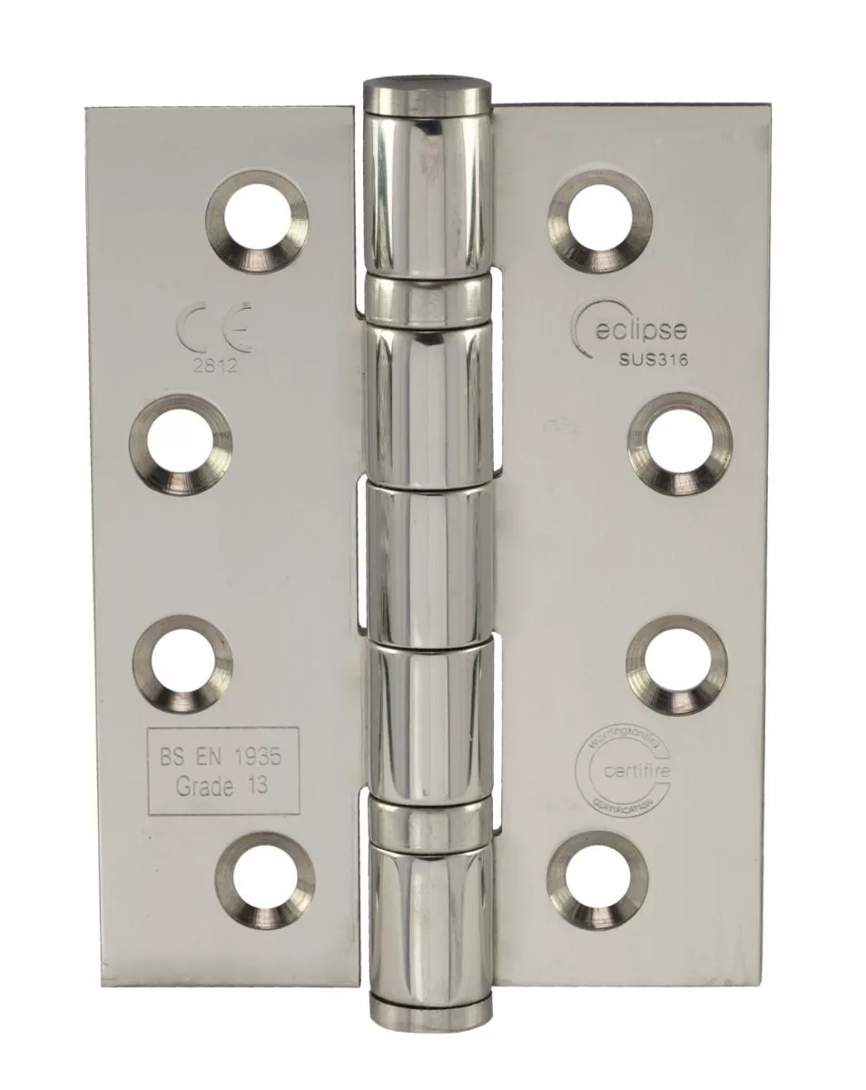 Eclipse Polished Stainless 102mm Marine Grade 316 BB Hinges | 14884 5 Eclipse Polished Stainless 102mm Marine Grade 316 BB Hinges | 14884 - Image 3