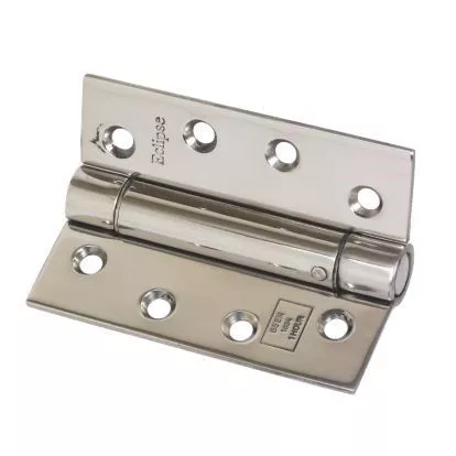 Set Eclipse 102mm Polished Stainless Steel Spring Hinge | 14923 | 14927 4 Set Eclipse 102mm Polished Stainless Steel Spring Hinge | 14923 | 14927 - Image 2