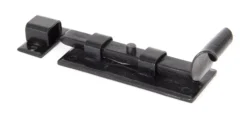 From The Anvil Black 4" (100mm) Straight Fishtail Door Bolt | 33013