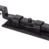From The Anvil Black 4" (100mm) Cranked/Necked Fishtail Door Bolt | 33014 -Ironmongery Experts Shop 33014 angled 2.jpg.mst