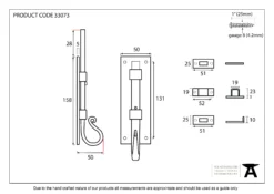 From The Anvil 6" Black Straight Shepherds Crook Door Bolt | 33073 -Ironmongery Experts Shop 33073 drawing.jpg.mst
