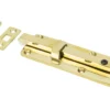 From The Anvil Polished Brass 6" (150mm) Universal Bolt | 33097 -Ironmongery Experts Shop 33097 angle 1 3 1.jpg.mst