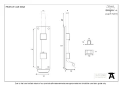 From The Anvil Black 6" (150mm) Straight Fishtail Door Bolt | 33015 -Ironmongery Experts Shop 33126 1.jpg.mst