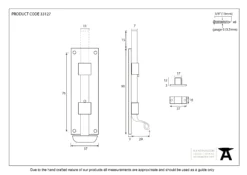From The Anvil Beeswax 4" (100mm) Straight Fishtail Door Bolt | 33127 -Ironmongery Experts Shop 33127.jpg.mst