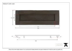 From The Anvil External Beeswax 319mm Blacksmith Letterplate | 91492 6 From The Anvil External Beeswax 319mm Blacksmith Letterplate | 91492 -Ironmongery Experts Shop 33209 v2.jpg.mst