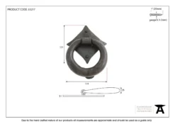 From The Anvil Black 114mm Ring Door Knocker | 33245 -Ironmongery Experts Shop 33217 v2.jpg.mst