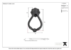 From The Anvil Black Pear Shaped Door Knocker | 33246 -Ironmongery Experts Shop 33218 v2 1 2.jpg.mst