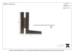 Pair From The Anvil Pewter 83mm HL Hinge | 33784 9 Pair From The Anvil Pewter 83mm HL Hinge | 33784 -Ironmongery Experts Shop 33257 v2 1 1.jpg.mst