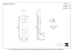 From The Anvil Black 6" (150mm) Straight Knob Door Bolt | 33980 -Ironmongery Experts Shop 33261 1.jpg.mst