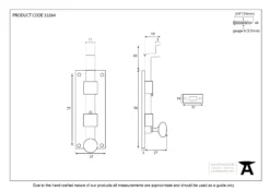 From The Anvil Black 4" (100mm) Cranked/Necked Knob Door Bolt | 33981 -Ironmongery Experts Shop 33264 1.jpg.mst