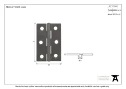 Pair From The Anvil Black 3" (77mm) Butt Hinge | 91040 -Ironmongery Experts Shop 33436 v2 7.jpg.mst
