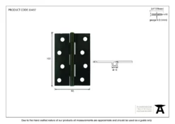 Pair From The Anvil Pewter 4" (102mm) Butt Hinge | 33693 -Ironmongery Experts Shop 33437 v2 1 1.jpg.mst