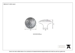 From The Anvil Pewter Large Beaten Cupboard Knob | 33625 -Ironmongery Experts Shop 33625 v2.jpg.mst