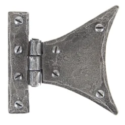 Pair From The Anvil Pewter Large Half Butterfly Hinge | 33783