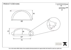 From The Anvil Polished Nickel Regency Concealed Drawer Pull | 45406 -Ironmongery Experts Shop 45406 drawing.jpg.mst
