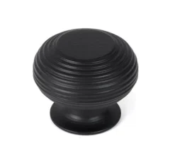 Matt Black Beehive Cabinet Knob 40mm | 46468 11 Matt Black Beehive Cabinet Knob 40mm | 46468 -Ironmongery Experts Shop 46468 main s.jpg.mst