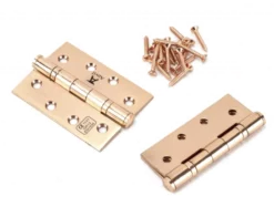 Pair Anvil Polished Bronze 4" (102mm) Ball Bearing Butt Hinge | 46526 -Ironmongery Experts Shop 46526 1.png.mst