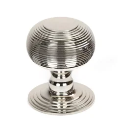 Polished Nickel Beehive Centre Door Knob | 46656 -Ironmongery Experts Shop 46656 main s.jpg.mst