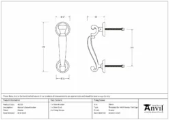 Pewter Doctors Door Knocker | 46719 9 Pewter Doctors Door Knocker | 46719 -Ironmongery Experts Shop 46719 drawing s.jpg.mst