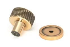 Anvil Polished Bronze Brompton 25mm Cabinet Knob (plain) | 46830 -Ironmongery Experts Shop 46830 2 s.jpg.mst