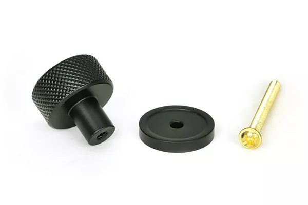 Anvil Matt Black Brompton 25mm Cabinet Knob (plain) | 46838 6 Anvil Matt Black Brompton 25mm Cabinet Knob (plain) | 46838 - Image 4