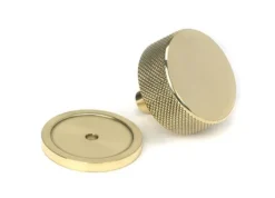 Anvil Polished Brass Brompton 38mm Cabinet Knob (plain) | 46840 -Ironmongery Experts Shop 46840 1 s.jpg.mst