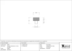 Anvil Pewter Brompton 25mm Cabinet Knob| 46843 -Ironmongery Experts Shop 46843 drawing.jpg.mst