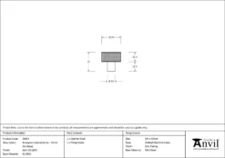 Anvil Satin SS Brompton 25mm Cabinet Knob| 46851 -Ironmongery Experts Shop 46851 drawing.jpg.mst