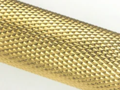 Polished Brass 156mm Full Knurled Brompton Small Pull Handle | 46852 -Ironmongery Experts Shop 46852 2 s.jpg.mst