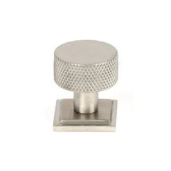 Anvil Satin SS Brompton 25mm Cabinet Knob (Square) | 46853 -Ironmongery Experts Shop 46853 main s.jpg.mst