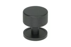 Anvil Matt Black Brompton 32mm Cabinet Knob (plain) | 46878 15 Anvil Matt Black Brompton 32mm Cabinet Knob (plain) | 46878 -Ironmongery Experts Shop 46878 main s.jpg.mst