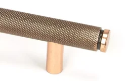 Polished Bronze 284mm Full Knurled Brompton Large Pull Handle | 46908 -Ironmongery Experts Shop 46908 1 s.jpg.mst