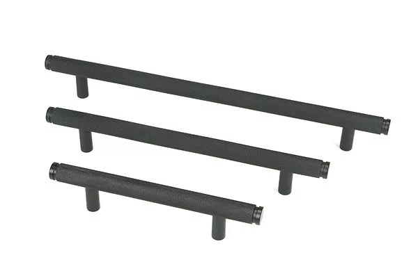 Matt Black 156mm Full Knurled Brompton Small Pull Handle | 46912 7 Matt Black 156mm Full Knurled Brompton Small Pull Handle | 46912 - Image 5