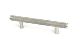 Satin SS 156mm Full Knurled Small Brompton Pull Handle | 46921 -Ironmongery Experts Shop 46921 main s.jpg.mst