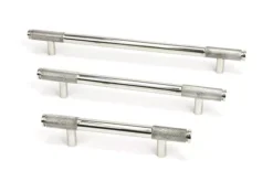 Polished SS 156mm Half Knurled Small Brompton Pull Handle | 46948 -Ironmongery Experts Shop 46948 4 s.jpg.mst