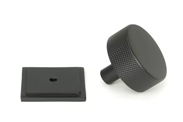 Anvil Matt Black Brompton 38mm Cabinet Knob (Square) | 47087 4 Anvil Matt Black Brompton 38mm Cabinet Knob (Square) | 47087 - Image 2