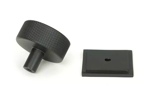 Anvil Matt Black Brompton 38mm Cabinet Knob (Square) | 47087 5 Anvil Matt Black Brompton 38mm Cabinet Knob (Square) | 47087 - Image 3