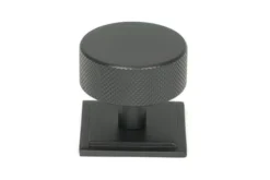 Anvil Matt Black Brompton 38mm Cabinet Knob (Square) | 47087 13 Anvil Matt Black Brompton 38mm Cabinet Knob (Square) | 47087 -Ironmongery Experts Shop 47087 main s.jpg.mst