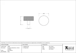Anvil Satin Chrome Brompton 38mm Cabinet Knob| 47090 -Ironmongery Experts Shop 47090 drawing.jpg.mst