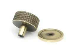 Anvil Aged Brass Brompton 38mm Cabinet Knob (plain) | 47137 -Ironmongery Experts Shop 47137 2 s.jpg.mst
