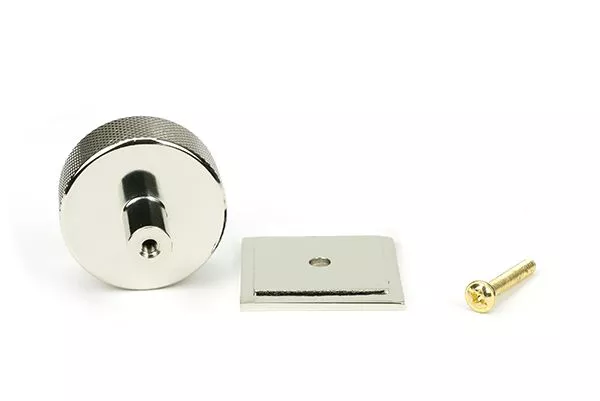 Anvil Polished Nickel Brompton 38mm Cabinet Knob (Square) | 47148 6 Anvil Polished Nickel Brompton 38mm Cabinet Knob (Square) | 47148 - Image 4
