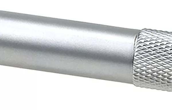 Satin Chrome 284mm Half Knurled Brompton Large Pull Handle | 47155 5 Satin Chrome 284mm Half Knurled Brompton Large Pull Handle | 47155 - Image 3