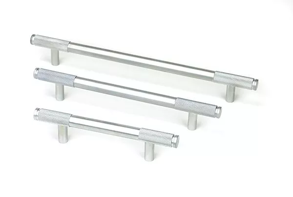 Satin Chrome 284mm Half Knurled Brompton Large Pull Handle | 47155 7 Satin Chrome 284mm Half Knurled Brompton Large Pull Handle | 47155 - Image 5